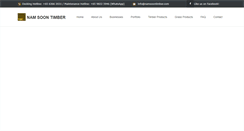 Desktop Screenshot of namsoontimber.com